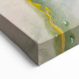 Organic Moody Modern Wall Art – Abstract Green & Orange Canvas