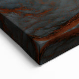 Moody Modern Wall Art – Large Abstract Canvas with Metallic Accents