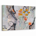 Large Abstract Wall Art – Expressive Modern Painting in Gray & Mustard