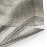 Contemporary Abstract Art – Minimalist Gray & White Modern Painting