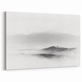 Abstract Canvas Wall Art – Modern Black & White Landscape Print