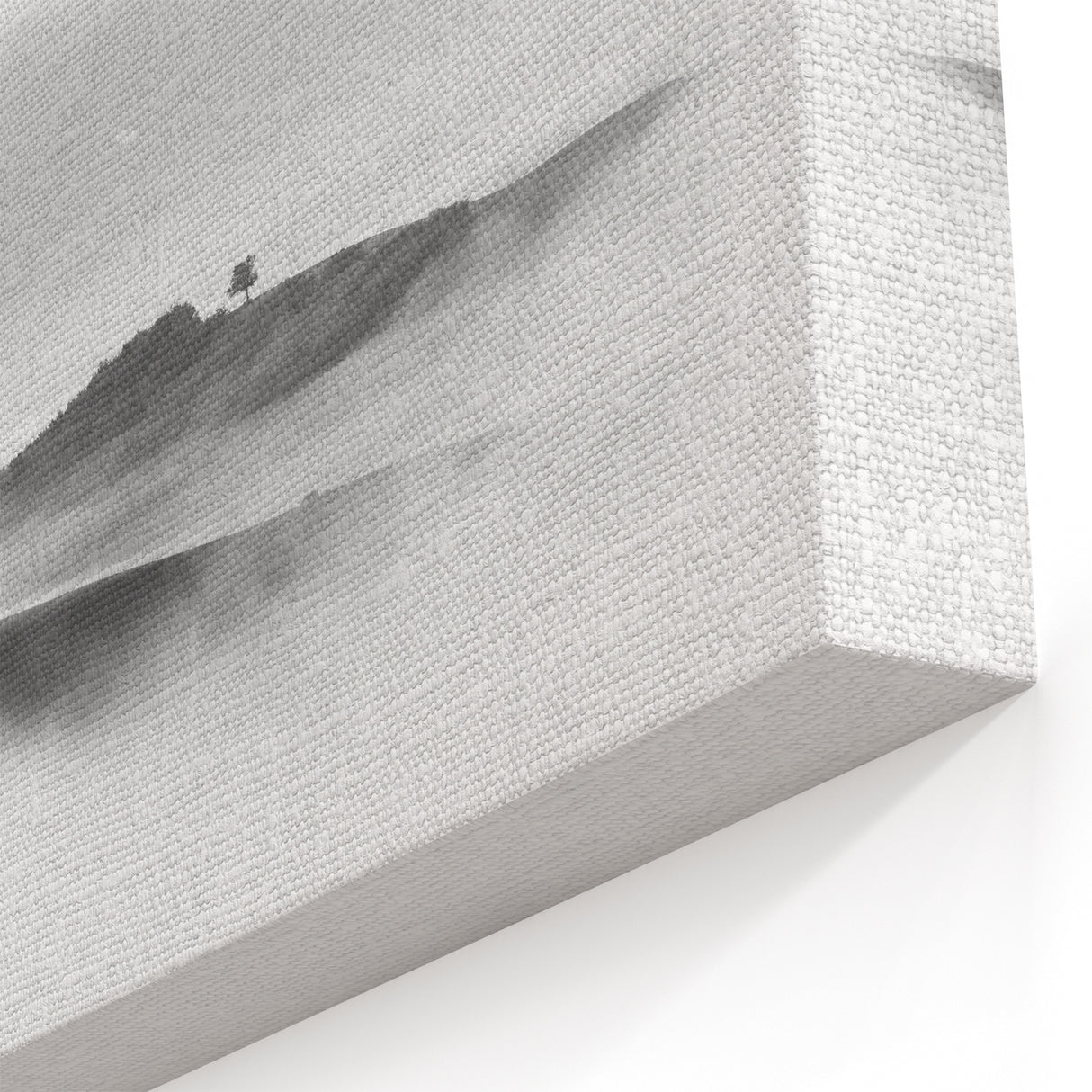 Abstract Canvas Wall Art – Modern Black & White Landscape Print
