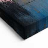 Abstract Wall Art – Large Modern Canvas in Blue, Gold & Red