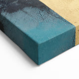 Modern Abstract Paintings – Large Canvas in Black, Gold & Teal