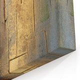 Textured Moody Modern Wall Art - Abstract Gold, Red & Gray Print