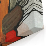 Modern Abstract Paintings – Expressive Ink & Earthy Tones Canvas