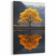 Golden Tree Reflection – Majestic Nature Art Print