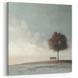 Serene Tree & Bench by the Water – Tranquil Nature Art Print