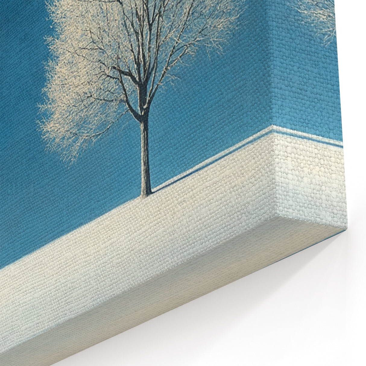 Minimalist Winter Tree – Tranquil Snowy Landscape Art Print