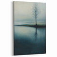 Misty Tree Reflection – Tranquil Nature Art Print