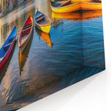 Golden City Sunset with Boats – Fine Art Photography Print