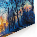 Winter Sunset Through Trees – Fine Art Landscape Photography