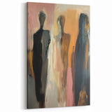 Elegant Abstract Figurative Wall Art – Modern Human Form Painting