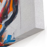 Colorful Abstract Figurative Wall Art – Expressive Guitarist Painting