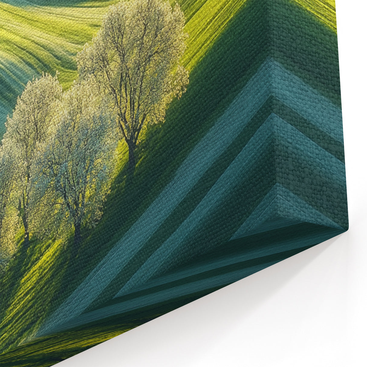 Rolling Green Hills & Blossoming Trees – Nature Art Prints