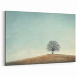 Solitary Tree on Hill - Fine Art Photography Canvas Prints