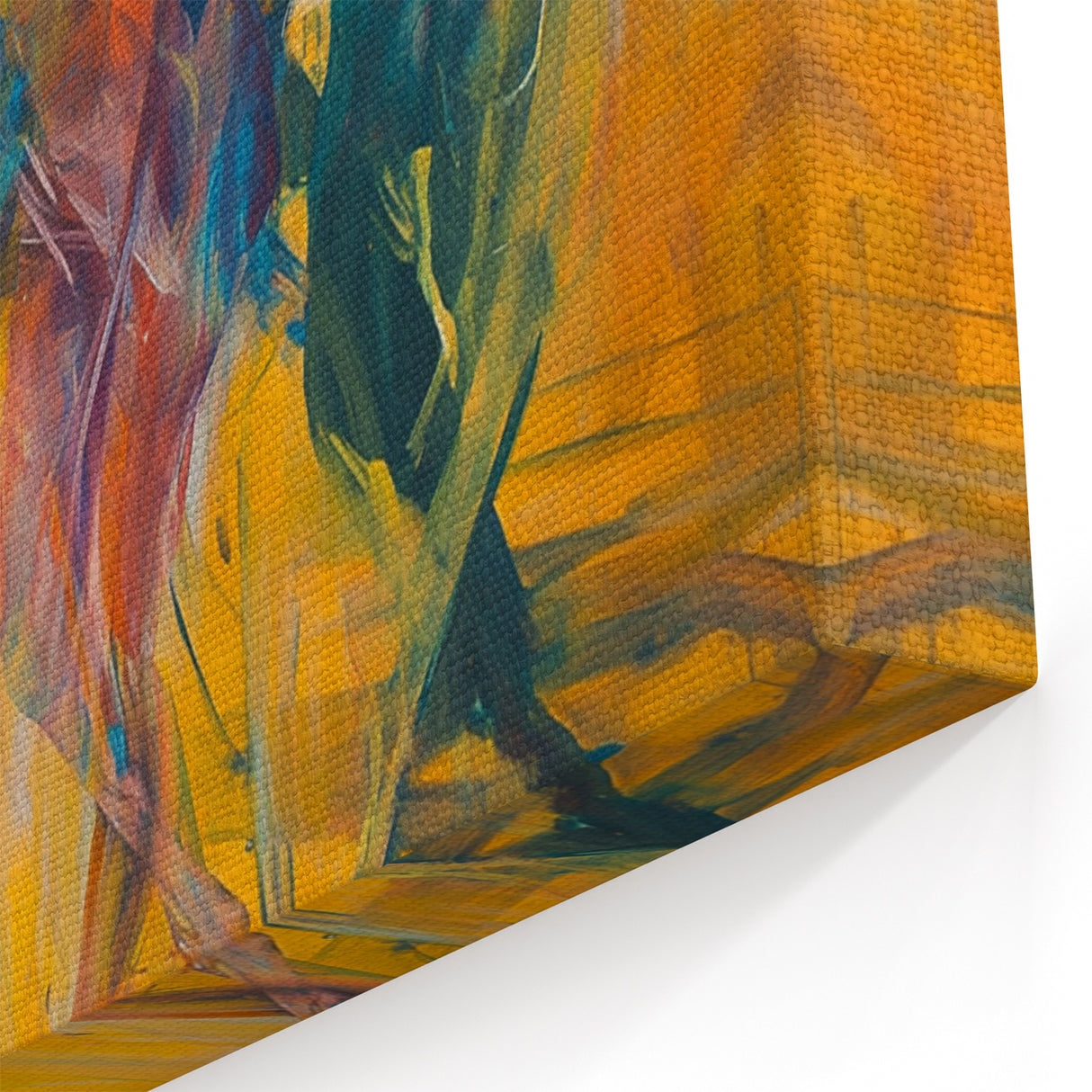 Contemporary Figurative Canvas Art – Expressive Dance Movement