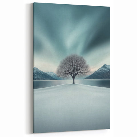 Serene Winter Landscape - Fine Art Photography Canvas Prints