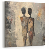 Modern Abstract Figure Paintings – Textured Human Form Wall Art