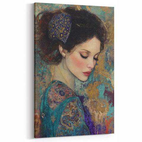 Elegant Figurative Wall Decor – Contemporary Abstract Portrait Art