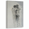 Abstract Figurative Wall Art – Emotional Monochrome Human Form