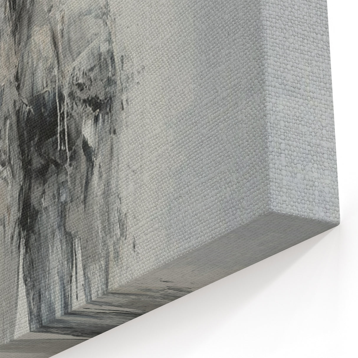 Abstract Figurative Wall Art – Emotional Monochrome Human Form
