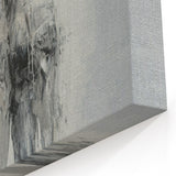 Abstract Figurative Wall Art – Emotional Monochrome Human Form