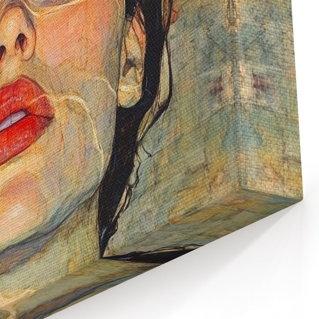 Unique Abstract Human Form Artwork – Serene Water Reflection Art