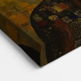 Elegant Figurative Wall Decor – Gold-Toned Sacred Portrait Art