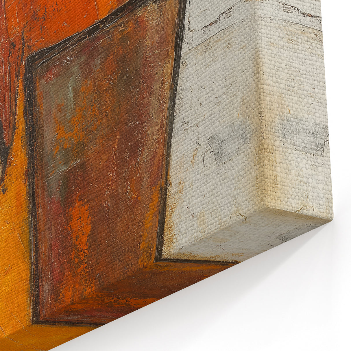 Figurative Abstract Art Prints – Minimalist Textured Seated Portrait