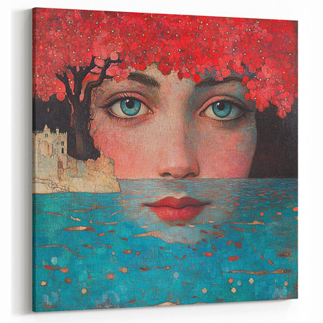 Colorful Abstract Figurative Paintings – Dreamlike Surreal Portrait