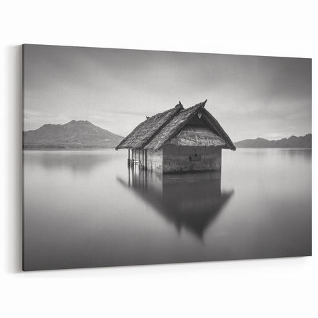 Floating Hut Reflection - Fine Art Photography Canvas Prints