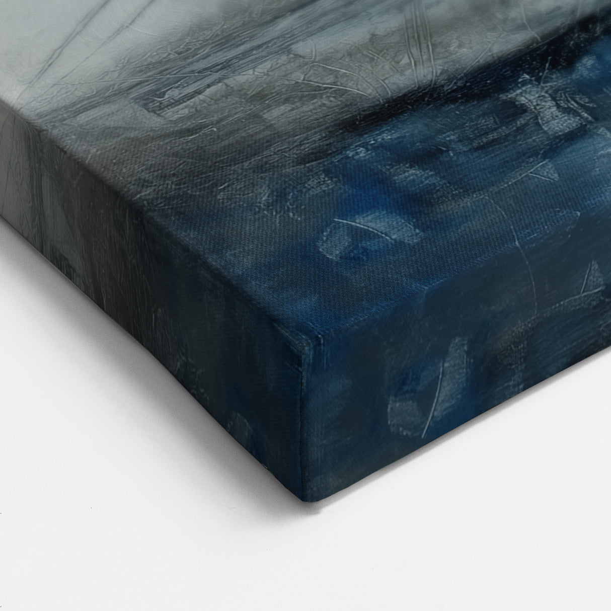 Minimalist Figurative Wall Decor – Ethereal Blue Abstract Ballet Art