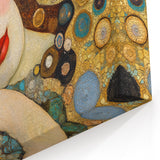 Elegant Abstract Figurative Wall Art – Gold Dreamscape