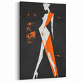 Bold Minimalist Abstract Figurative Wall Art – Striking Silhouette