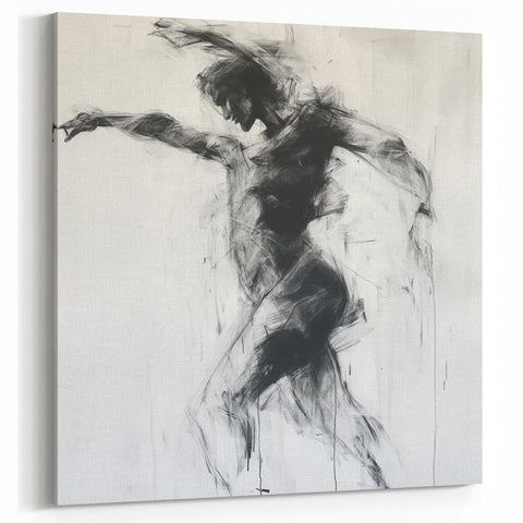 Expressive Abstract Figurative Wall Art – Motion and Grace