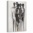 Abstract Figurative Wall Art – Mysterious Human Silhouettes