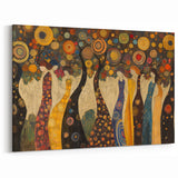 Whimsical Abstract Figurative Wall Art – Enchanted Forest