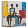 Modern Abstract Figurative Wall Art – Dual Human Forms