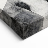 Cubist Abstract Figurative Wall Art – Monochrome Elegance