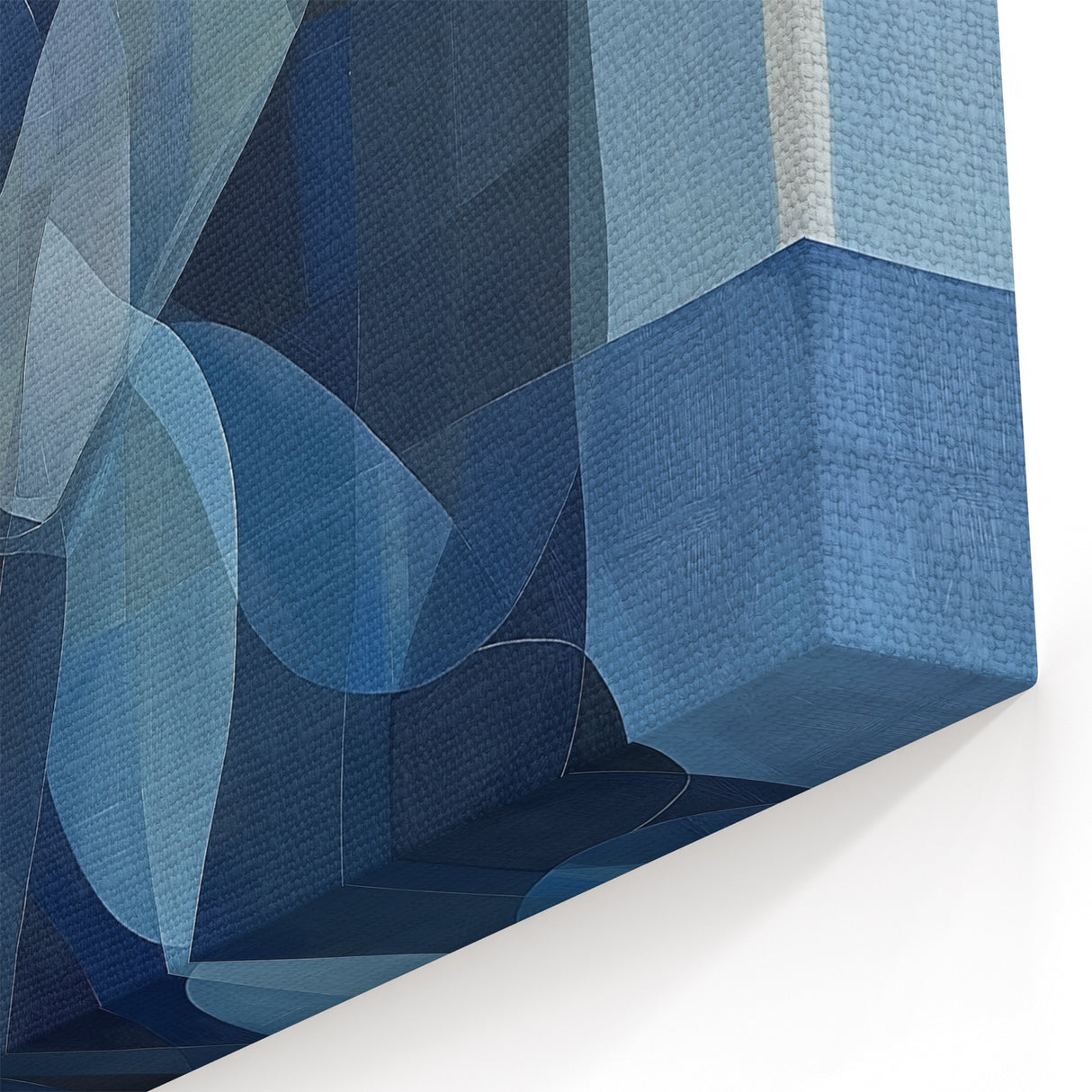 Emotional Abstract Figurative Wall Art – Embrace in Blue