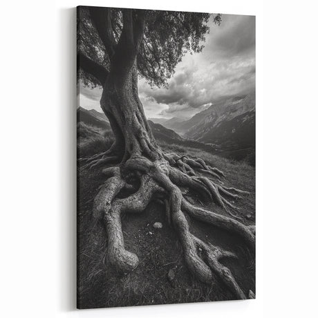 Ancient Roots and Mountains - Fine Art Photography Canvas Prints