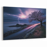 Stormy Coastline at Night – Fine Art Photography Canvas Prints