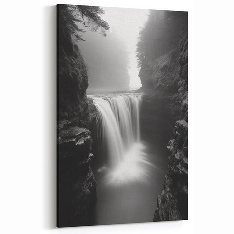 Misty Waterfall Canyon – Fine Art Photography Framed Prints