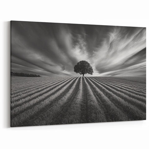 Lone Tree Horizon – Fine Art Photography Canvas Prints