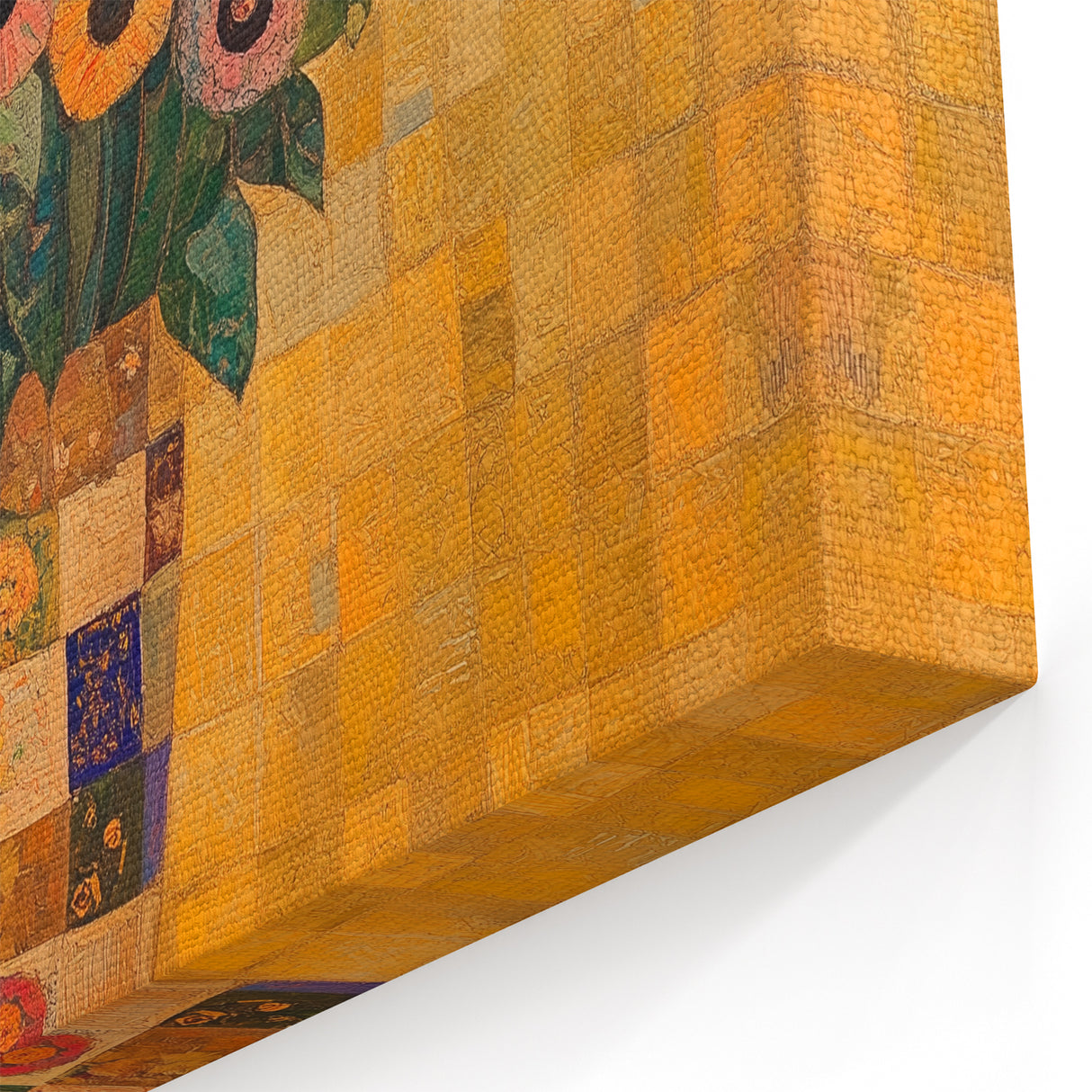 Bold Abstract Floral Wall Art – Colorful Geometric Canvas Print