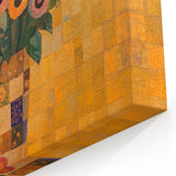 Bold Abstract Floral Wall Art – Colorful Geometric Canvas Print