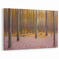 Golden Forest Abstract Wall Art – Soft Floral Nature Canvas Print