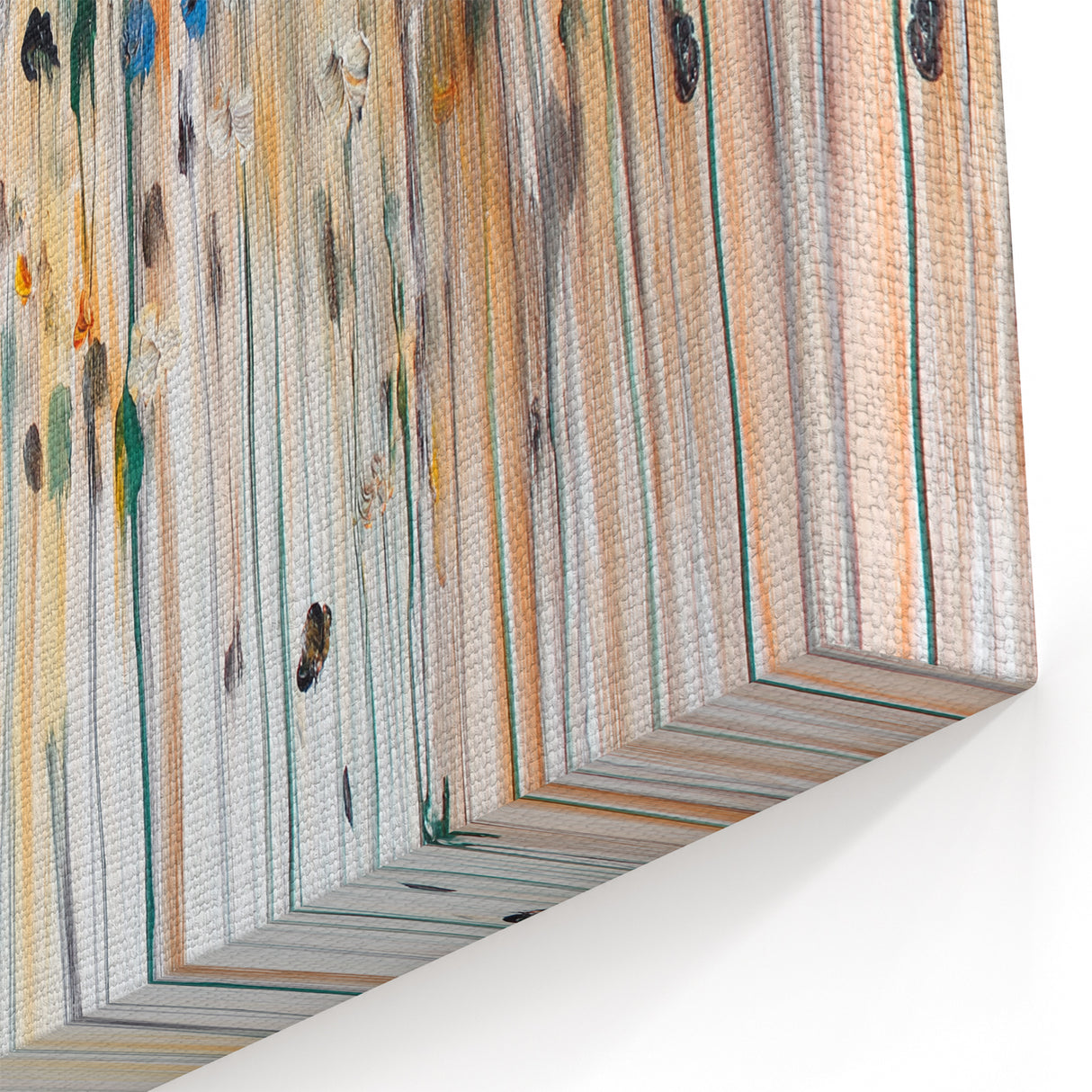 Textured Abstract Floral Wall Art – Modern Drip-Style Canvas