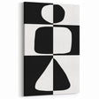 Minimalist Black and White Abstract Wall Art - Geometric Print